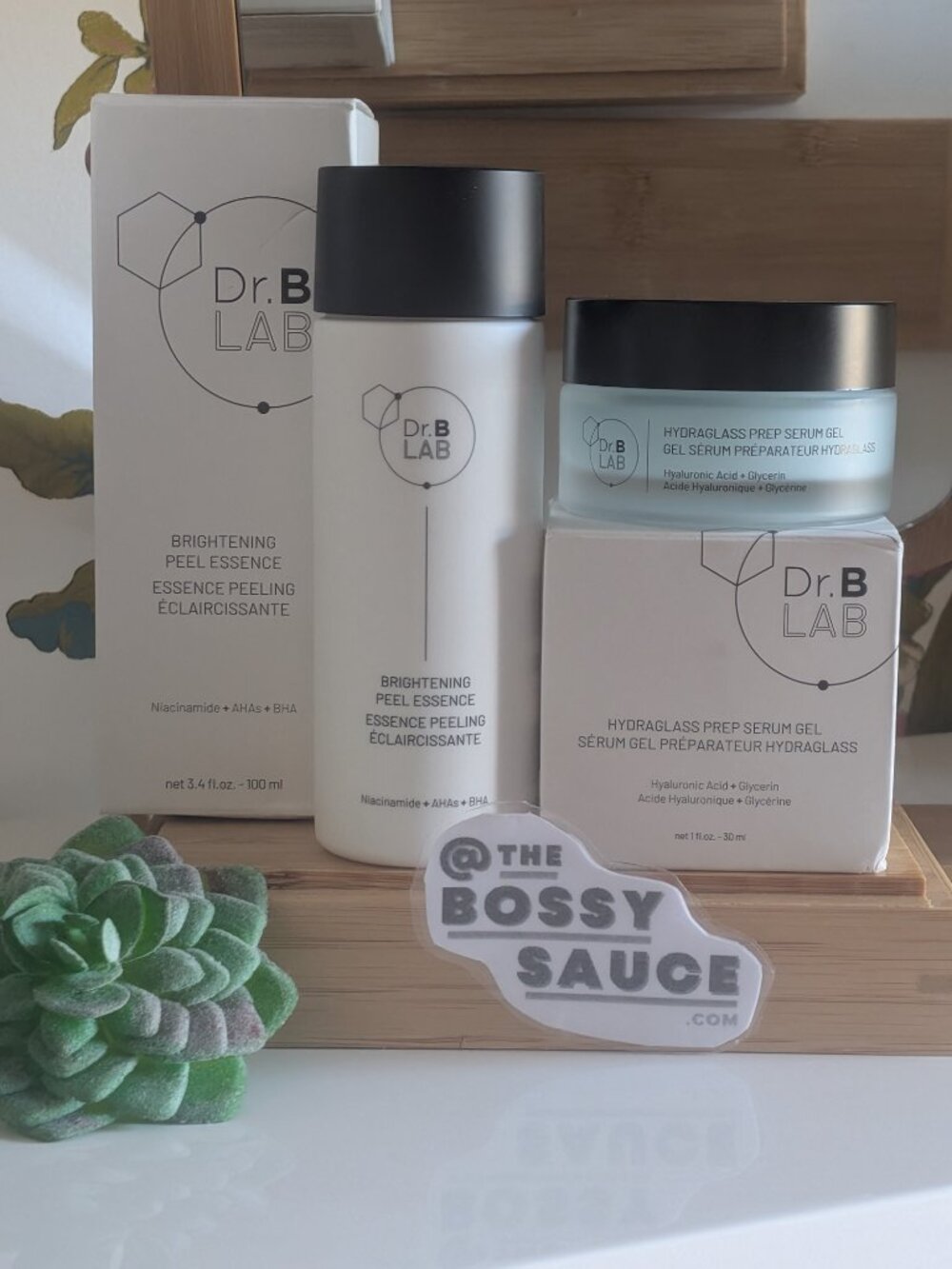 DR. BRANDT SKINCARE LAB Brightening Peel Essence & Hydraglass Prep Serum Gel DUO